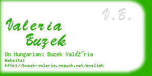 valeria buzek business card